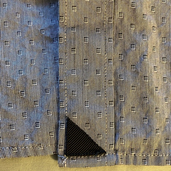 UNTUCKIT-Mens Long Sleeve Button‎ Up Dress Shirt 100% Cotton XXL Gray Design - Picture 7 of 8